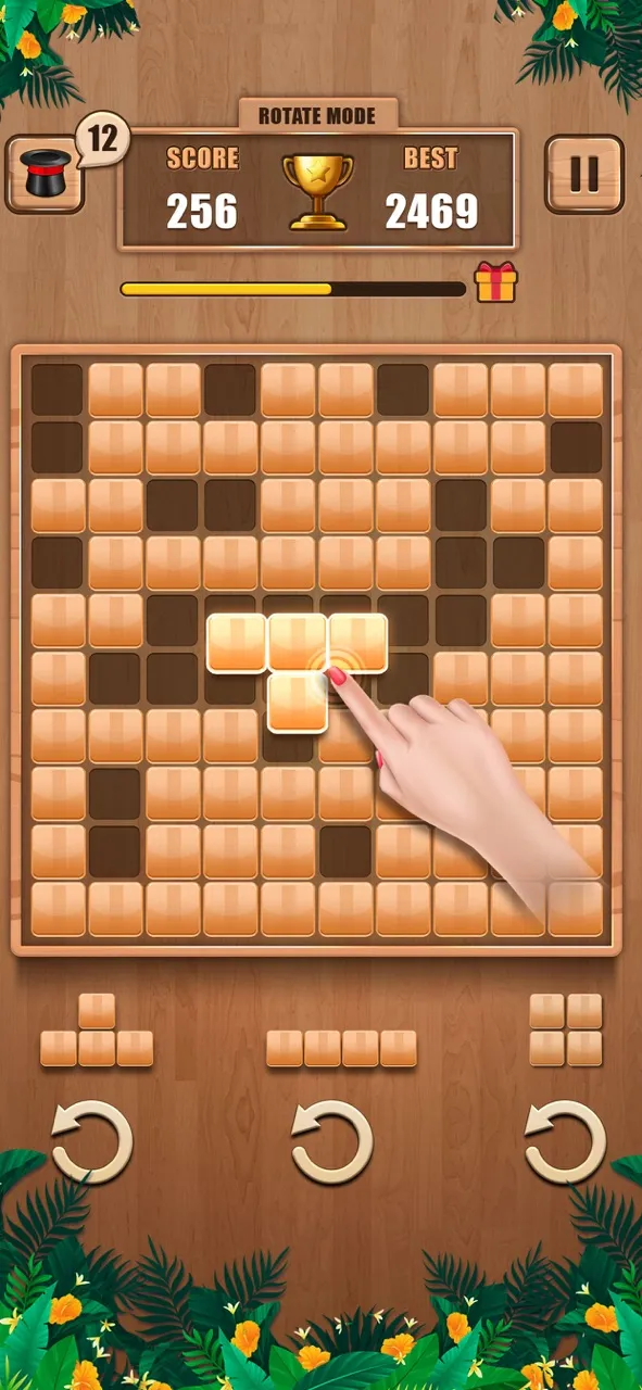 Wooden 100 Block Puzzle Game | Permainan | XWorld