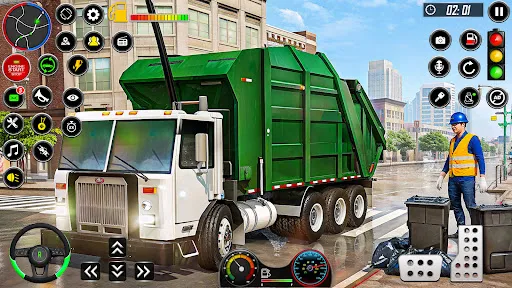 Garbage Truck Simulator Games | Permainan | XWorld