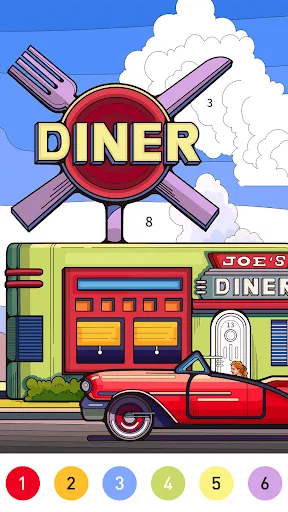 Nostalgia Color by number game | Permainan | XWorld