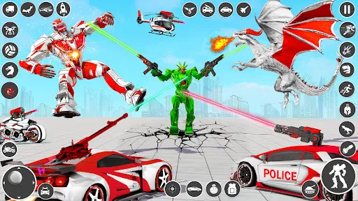 Dragon Robot Car Transform | Permainan | XWorld