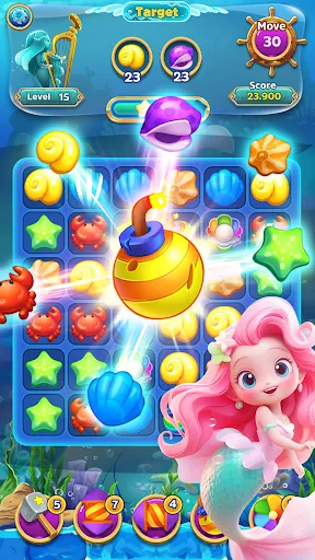 Sea creatures - Match 3 game | 游戏 | XWorld