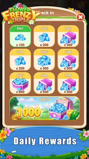 Flower Frenzy Triple | Permainan | XWorld