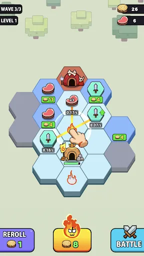 Hex Clash - Merge Battle | Permainan | XWorld