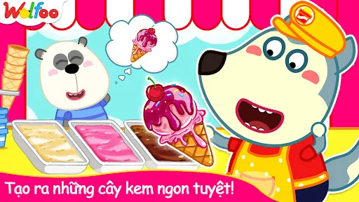 Xe Kem Của Wolfoo -Học Làm Kem | Games | XWorld Xe Kem Của Wolfoo -Học Làm Kem | Games | XWorld