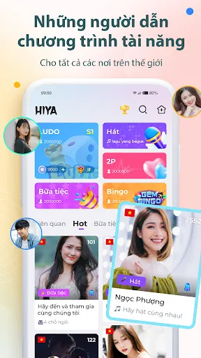 Hiya- Nhóm chat giọng nói | Games | XWorld