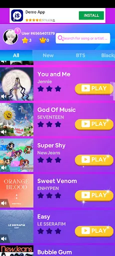 Piano Dance Music | Games | XWorld