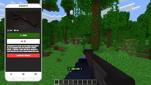 Weapons Mod & Add-On Minecraft | Games | XWorld