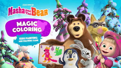 Masha and the Bear Coloring 3D | Games | XWorld