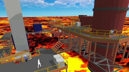 The floor is lava game parkour | Игры | XWorld