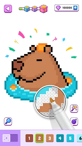 Pixel Number Cute Art | Permainan | XWorld