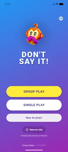 Don't Say It! | 游戏 | XWorld