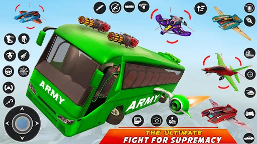 Ônibus do Exército Robô 3d | Jogos | XWorld