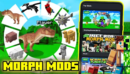 Morph Mods for Minecraft PE | Games | XWorld