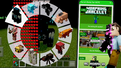 Morph Mod for Minecraft PE | เกม | XWorld