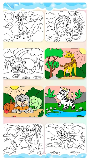 Animal coloring pages | Games | XWorld