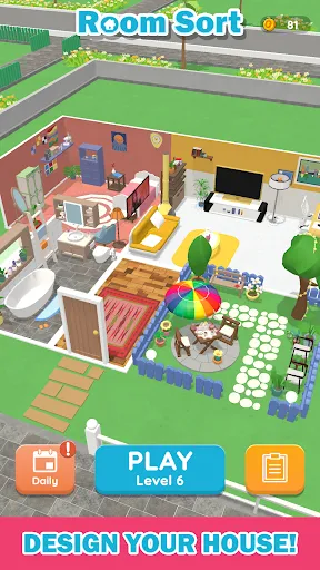 Room Sort - Floor Plan Game | 游戏 | XWorld