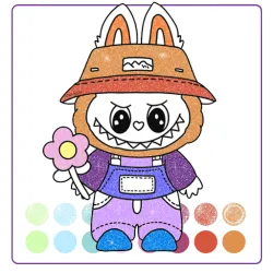 XWorld | Labubu Glitter Coloring