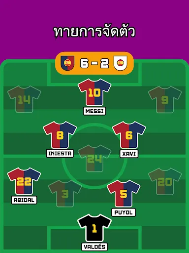 ทายรายชื่อผู้เล่นฟุตบอล | เกม | XWorld