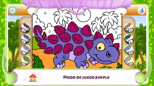 Colorear por números - Dino | juego | XWorld Colorear por números - Dino | juego | XWorld