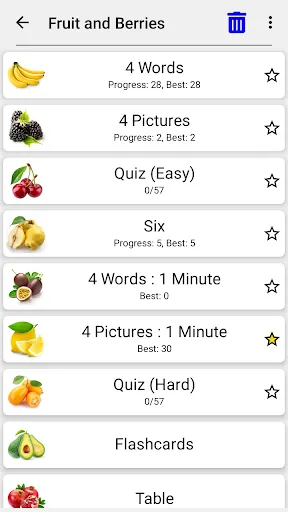 Fruit and Vegetables - Quiz | Games | XWorld