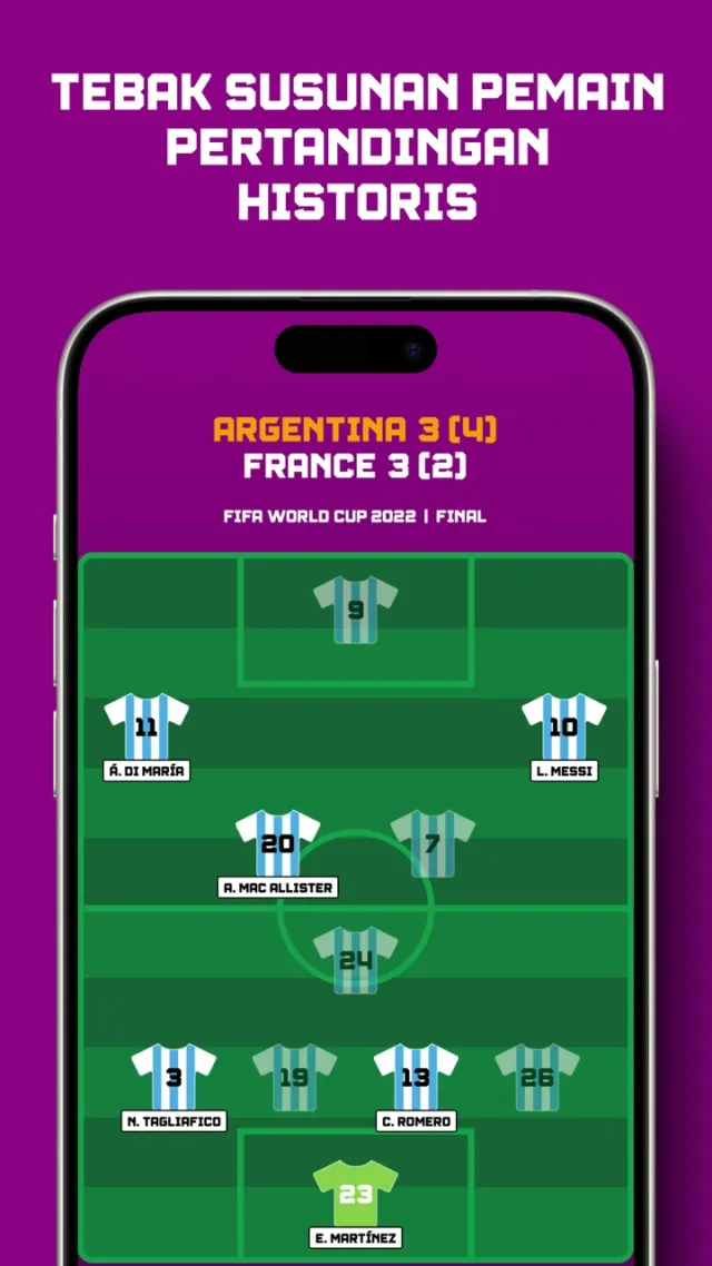 Tebak Formasi Sepak Bola | Permainan | XWorld