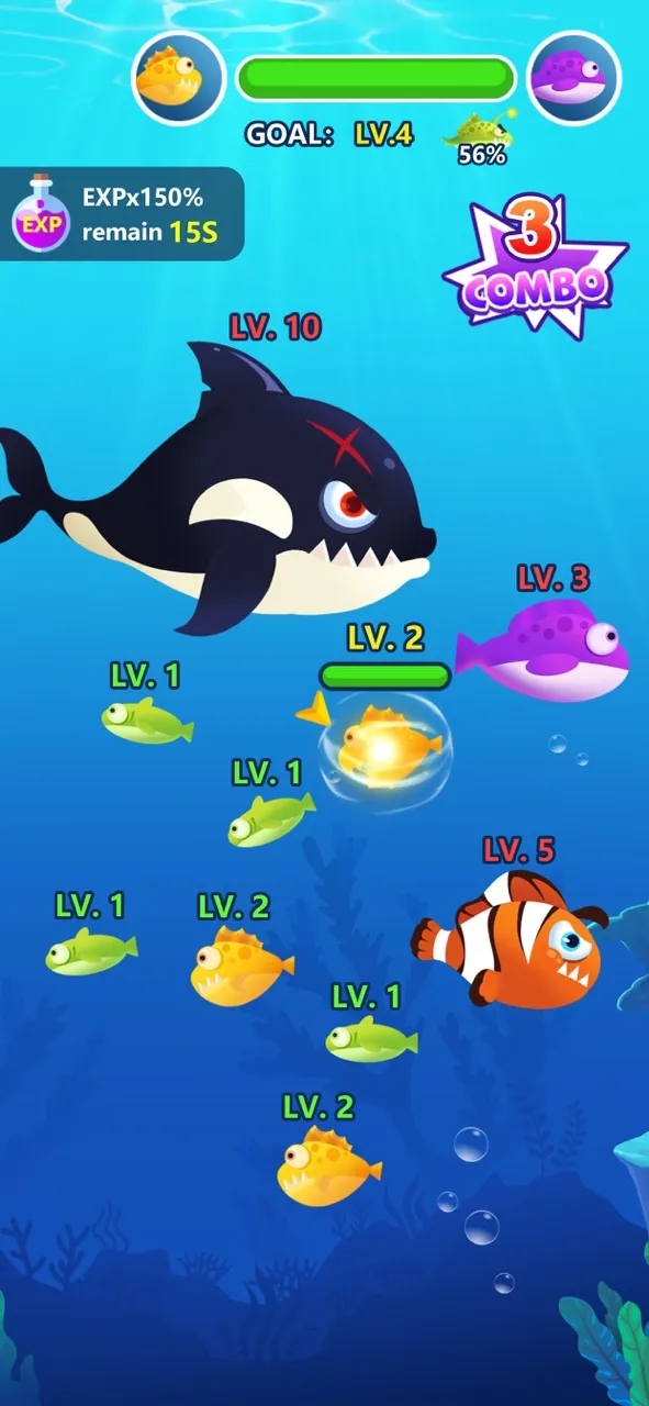 Ocean Fish Evolution | 游戏 | XWorld