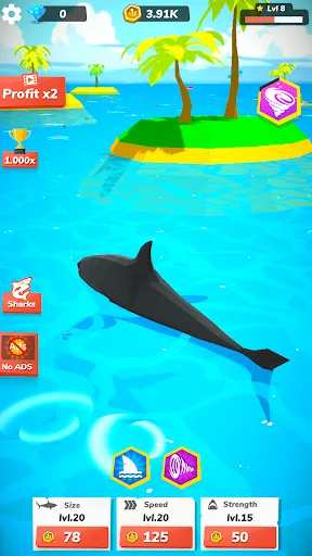 Idle Shark World - Tycoon Game | 游戏 | XWorld