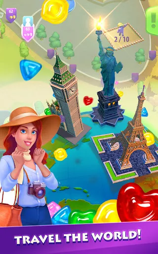 Gummy Drop! Match 3 & Travel | เกม | XWorld