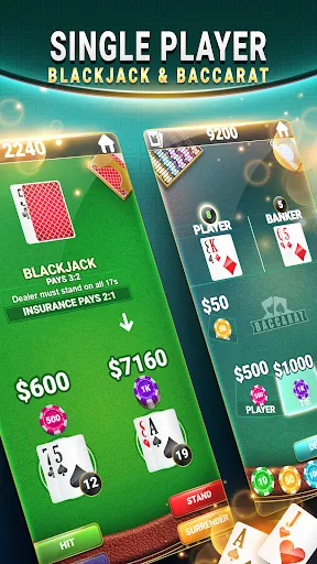 Blackjack & Baccarat Card Game | Games | XWorld