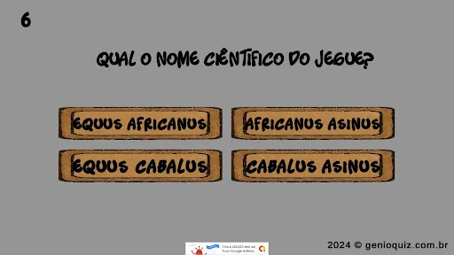 Gênio Quiz Jegue | Jogos | XWorld