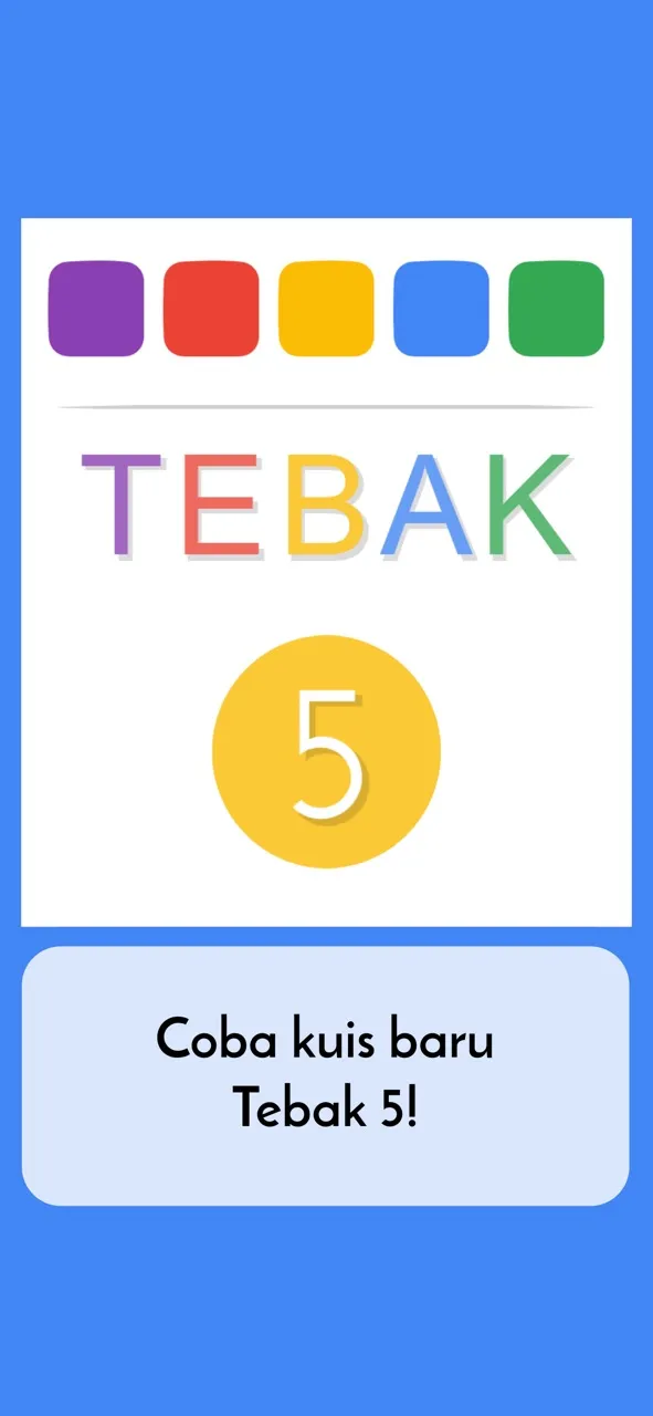 Tebak 5 - Kuis Indonesia | Permainan | XWorld