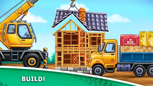 Truck games - build a house | Games | XWorld