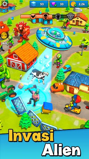 Aliens vs Zombies: Invasi | Permainan | XWorld