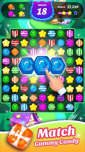 Gummy Candy Blast - มจับคู่ 3 | Permainan | XWorld