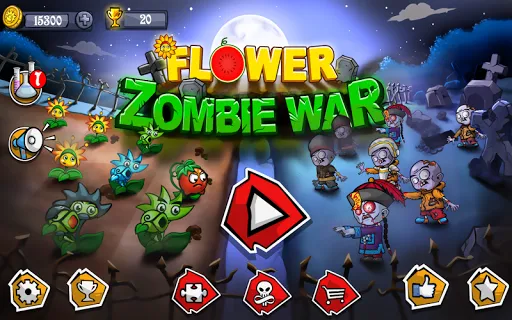 Flower zoombie war | Permainan | XWorld