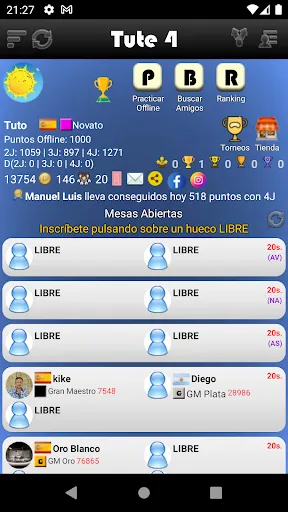 Tute Torneos | juego | XWorld