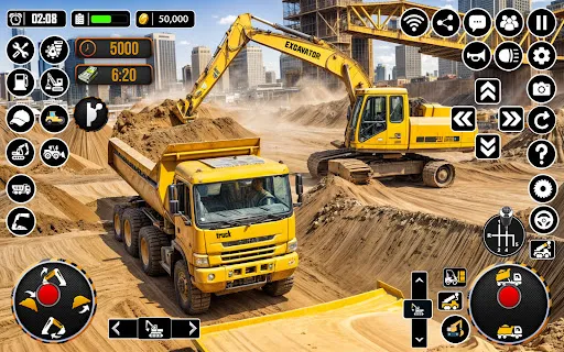 City Heavy Excavator Crane 3D | Games | XWorld