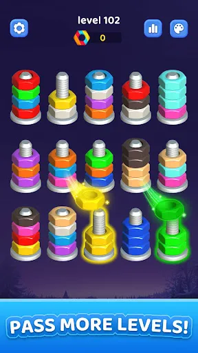 Nuts Bolt Sort - Screw 3D | Permainan | XWorld