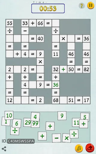 Math the Cross Math Puzzle | Games | XWorld