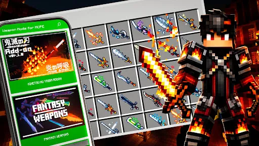 Weapon Mods for Minecraft PE | Games | XWorld