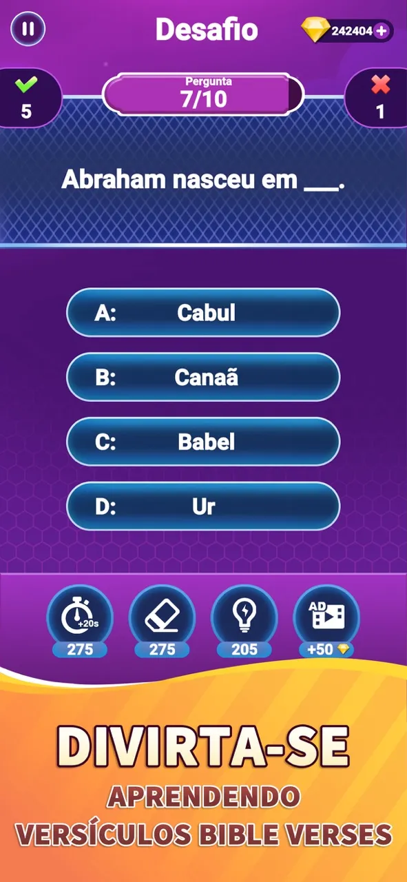 Bible Trivia - Bible Quiz Game | Jogos | XWorld