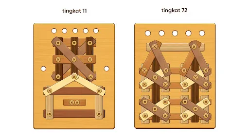 Puzzle baut: Kacang baut kayu | Permainan | XWorld