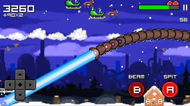 Super Mega Worm Vs Santa Saga | เกม | XWorld