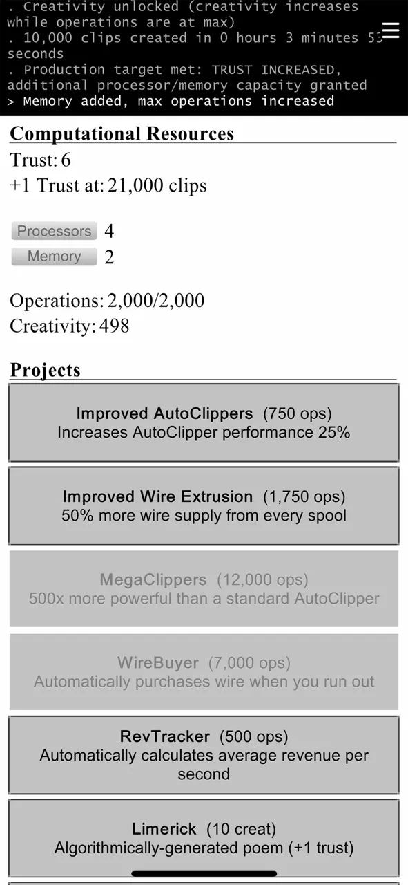 Universal Paperclips™ | เกม | XWorld