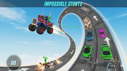 Superhero Car Stunt Mega Ramps | 游戏 | XWorld