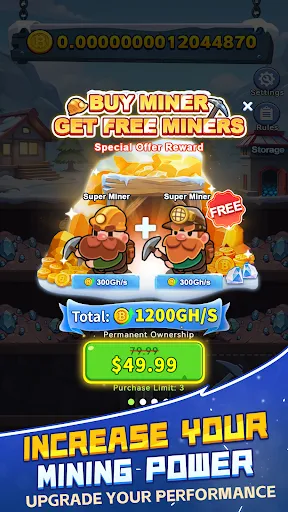 Bitcoin Miner -Frozen Treasure | Permainan | XWorld