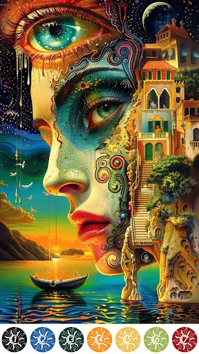 Surreal Color Paint By Number | Permainan | XWorld Surreal Color Paint By Number | Permainan | XWorld