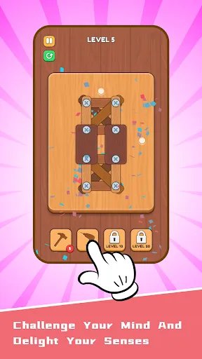 Wooden Screw Puzzle | Permainan | XWorld
