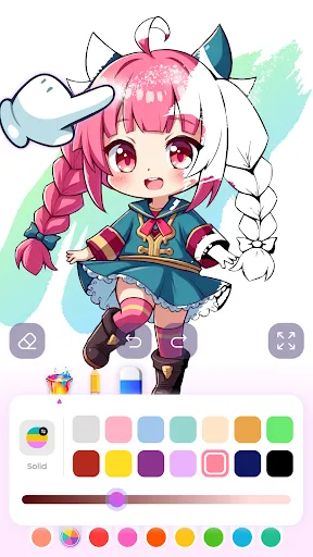 Cute Anime Coloring Game | 游戏 | XWorld