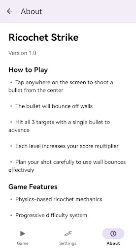 Ricochet Strike | Permainan | XWorld
